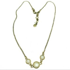 Lucky Brand  Minimalist Accented Chain  Necklace, Delicate Choker, Dainty Collar